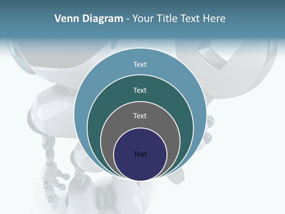 A Robot Holding A Wrench Powerpoint Template PowerPoint Template