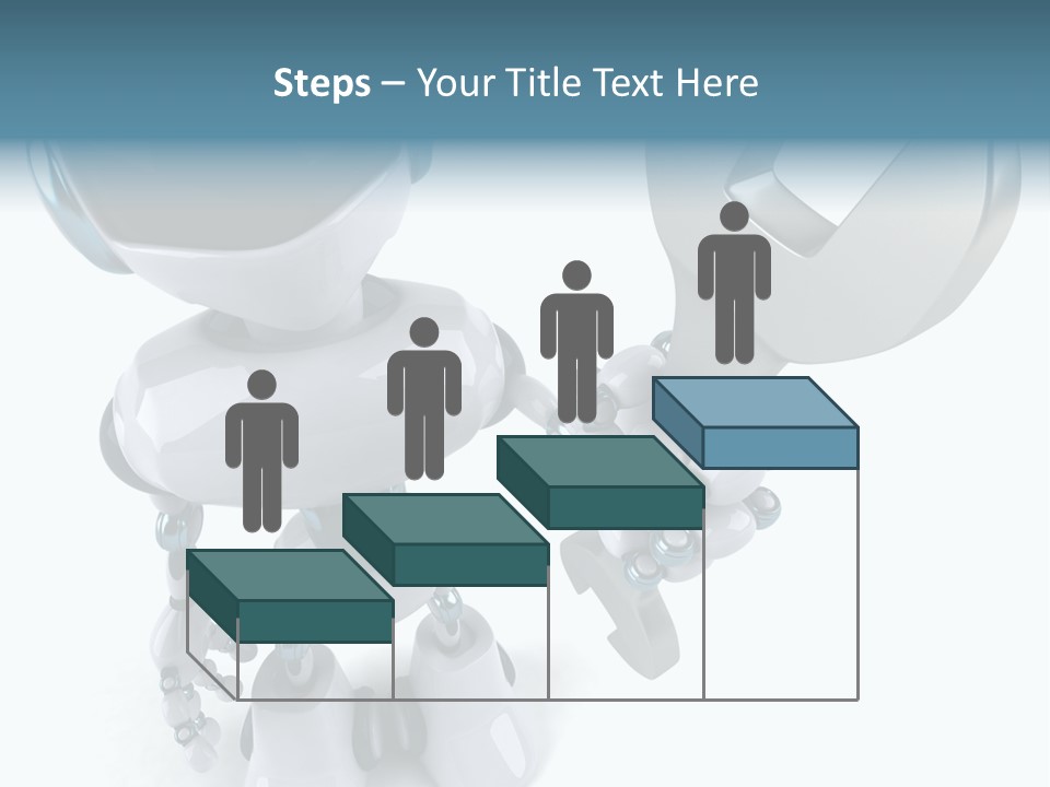 A Robot Holding A Wrench Powerpoint Template PowerPoint Template