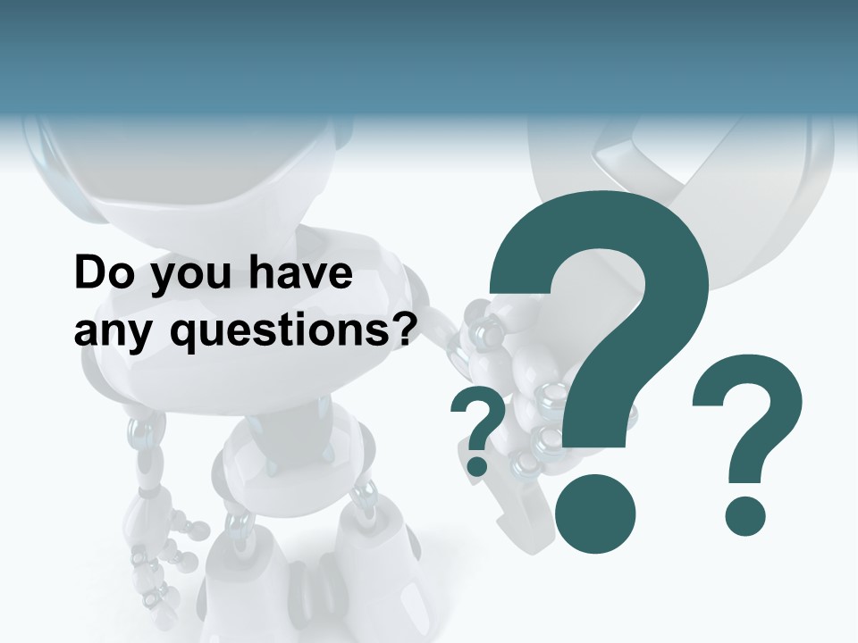 A Robot Holding A Wrench Powerpoint Template PowerPoint Template