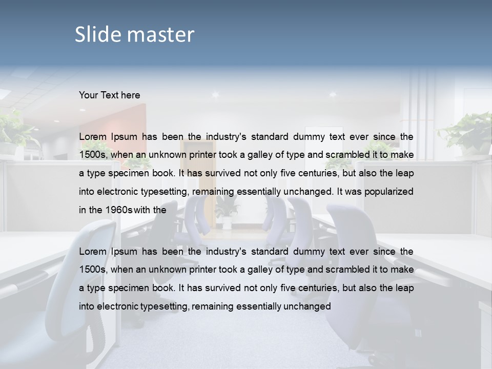 Minimalistic Minimalism Location PowerPoint Template