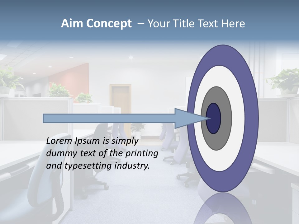 Minimalistic Minimalism Location PowerPoint Template