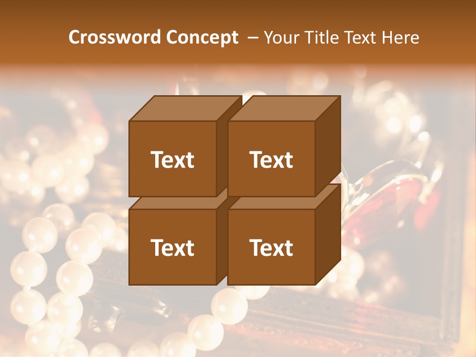 Metal Gold Carved PowerPoint Template