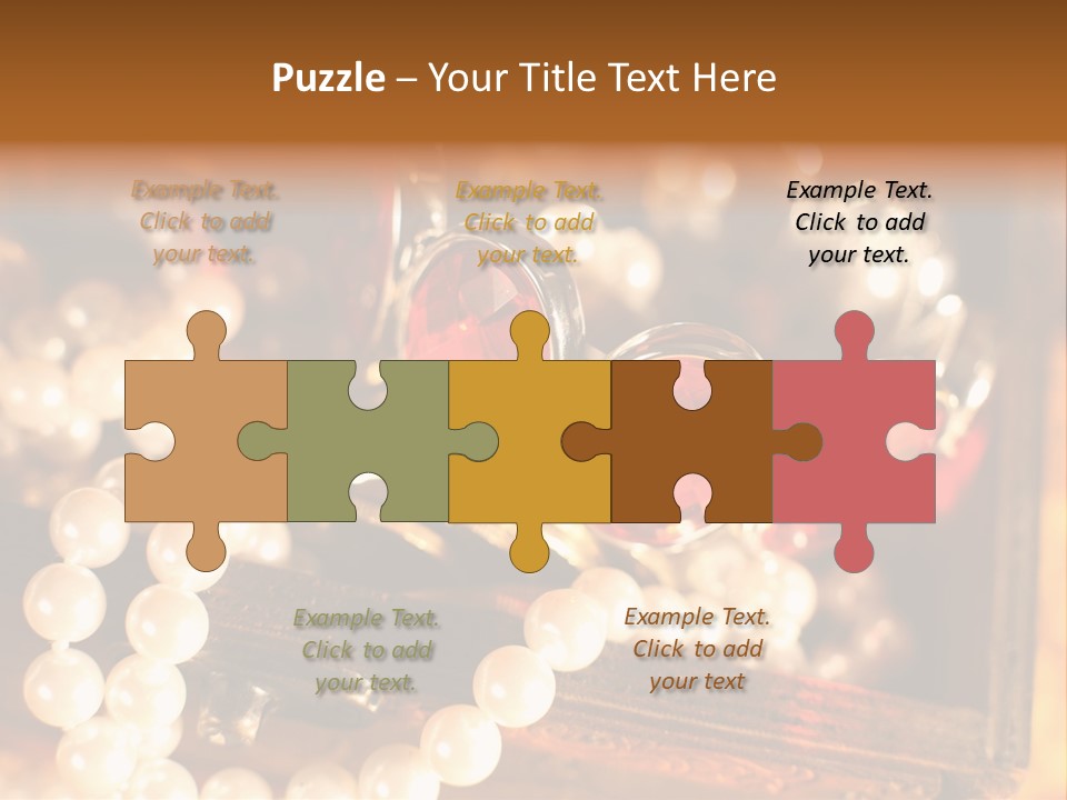 Metal Gold Carved PowerPoint Template