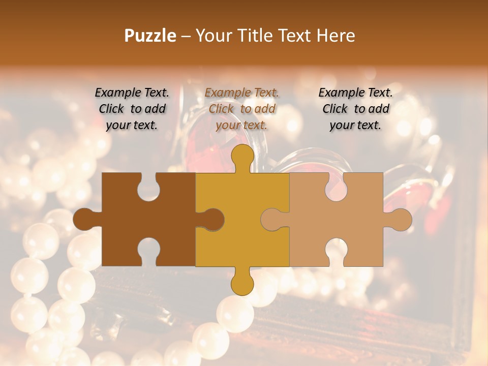 Metal Gold Carved PowerPoint Template