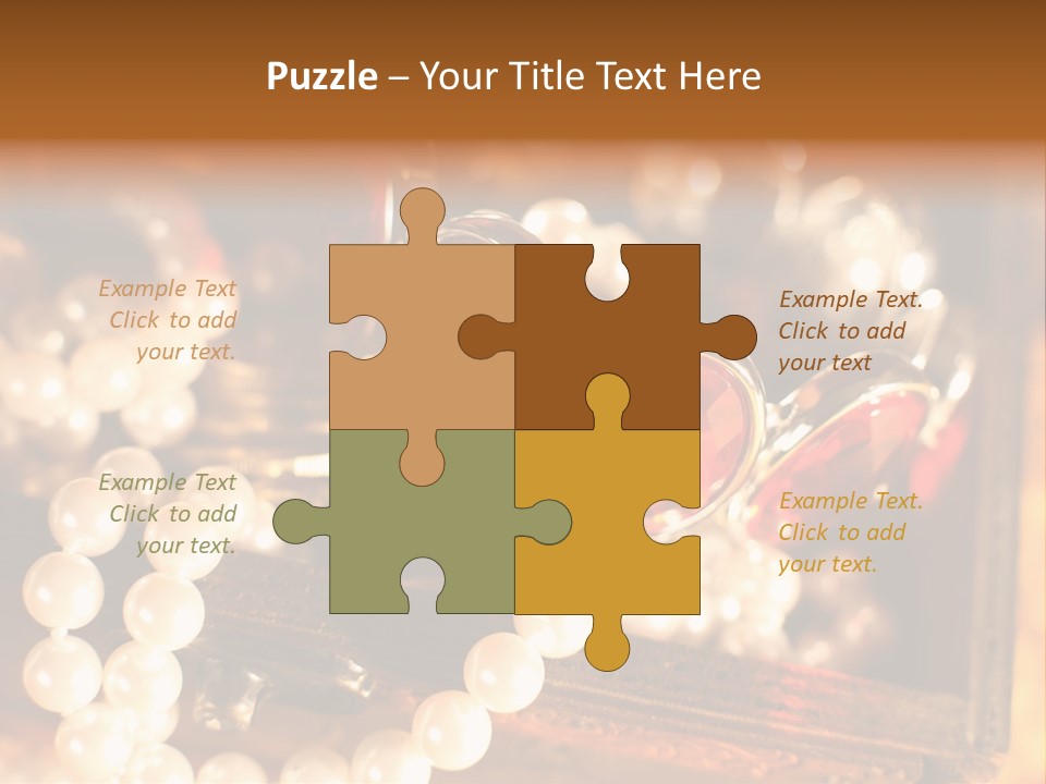 Metal Gold Carved PowerPoint Template