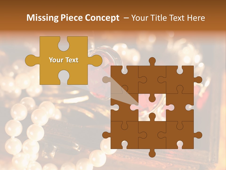 Metal Gold Carved PowerPoint Template