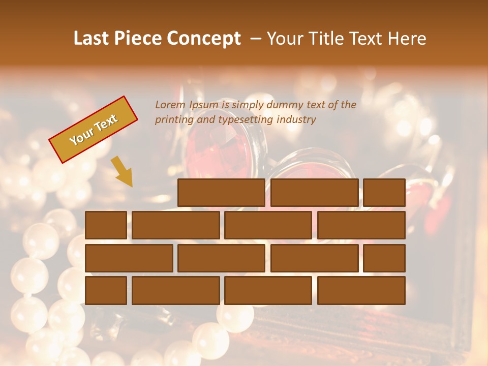 Metal Gold Carved PowerPoint Template