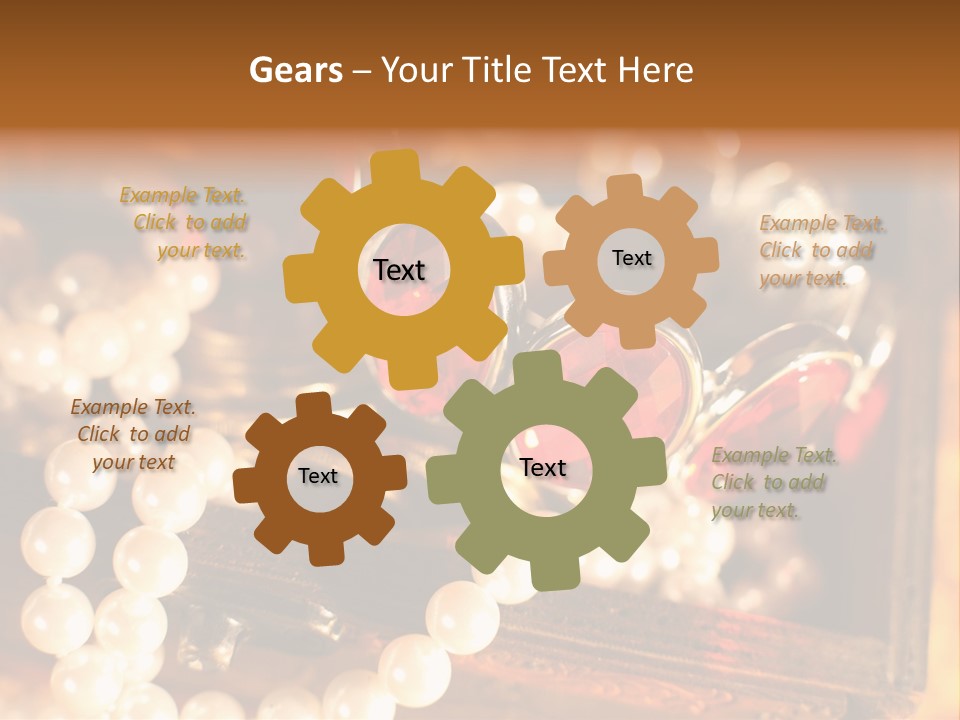 Metal Gold Carved PowerPoint Template