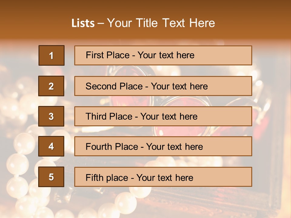 Metal Gold Carved PowerPoint Template