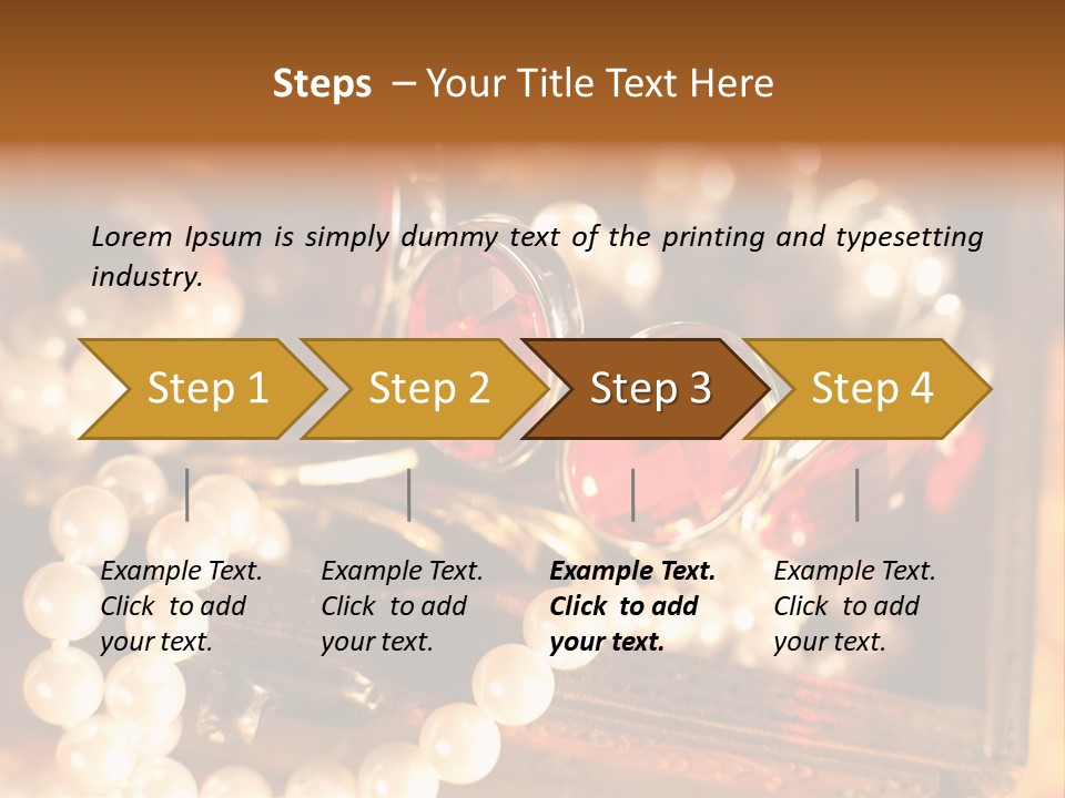 Metal Gold Carved PowerPoint Template