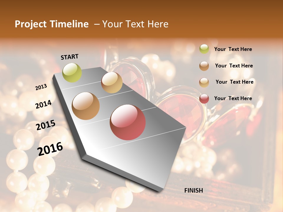 Metal Gold Carved PowerPoint Template