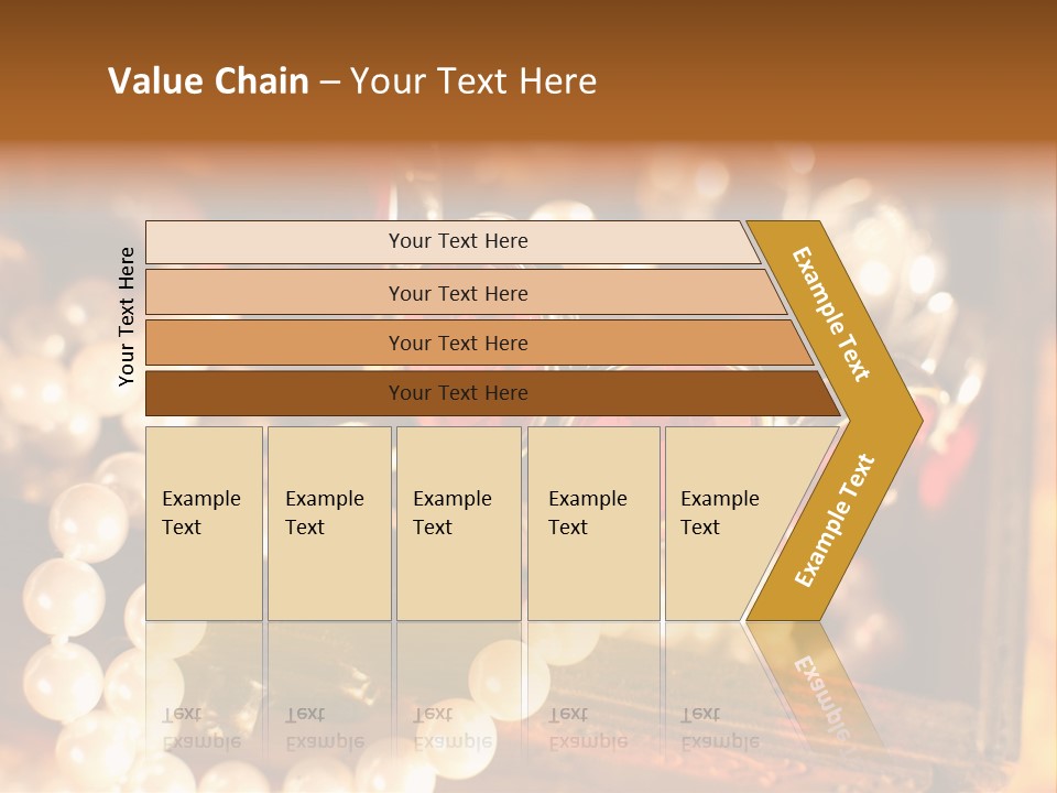Metal Gold Carved PowerPoint Template