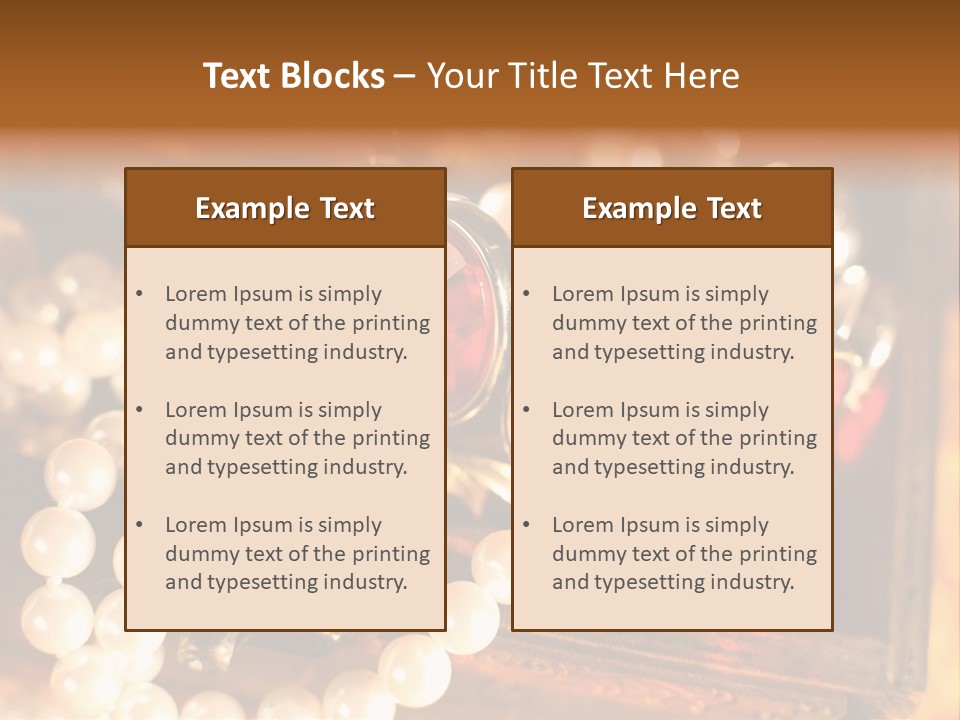 Metal Gold Carved PowerPoint Template