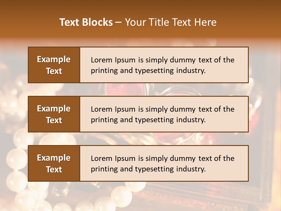 Metal Gold Carved PowerPoint Template