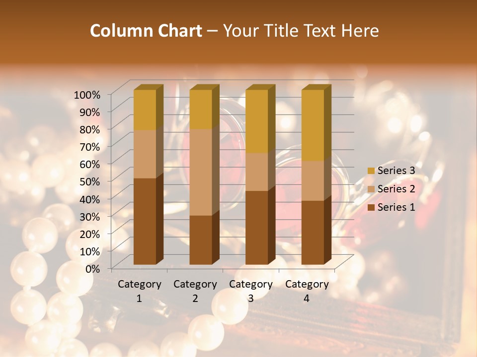 Metal Gold Carved PowerPoint Template