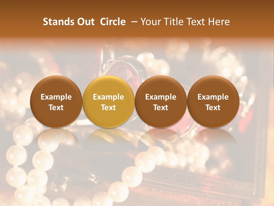 Metal Gold Carved PowerPoint Template