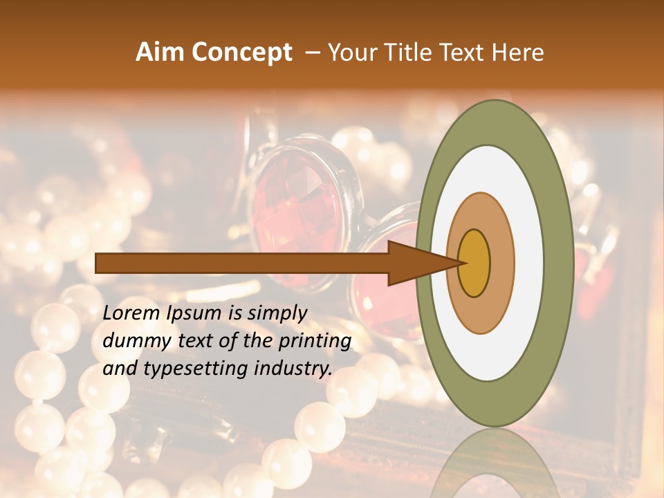 Metal Gold Carved PowerPoint Template