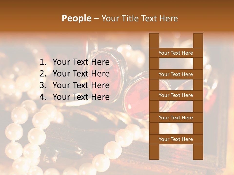 Metal Gold Carved PowerPoint Template