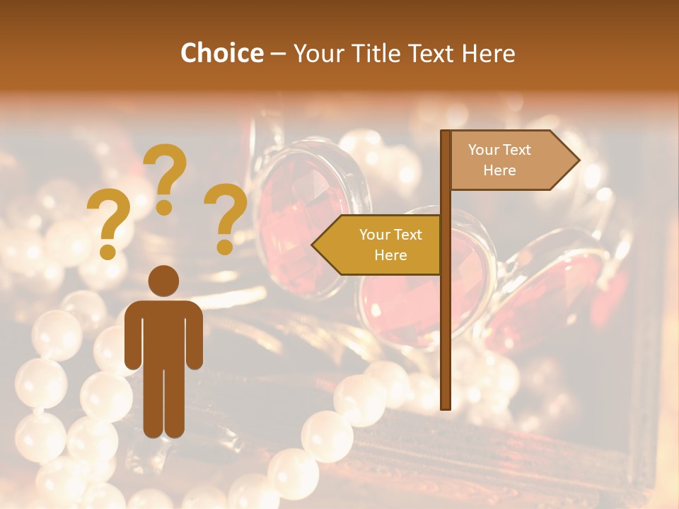 Metal Gold Carved PowerPoint Template