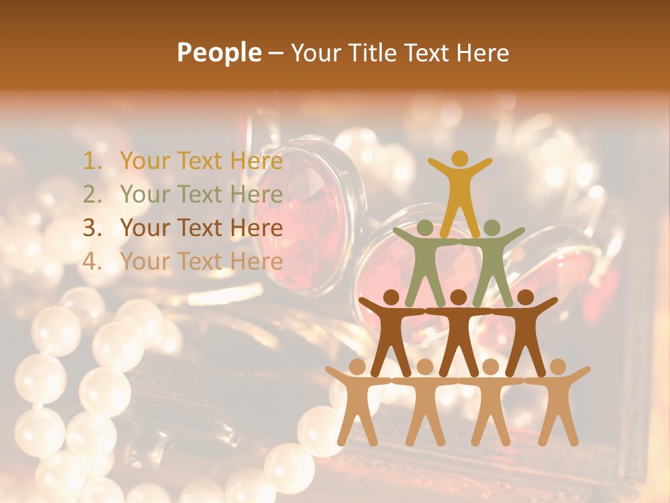 Metal Gold Carved PowerPoint Template