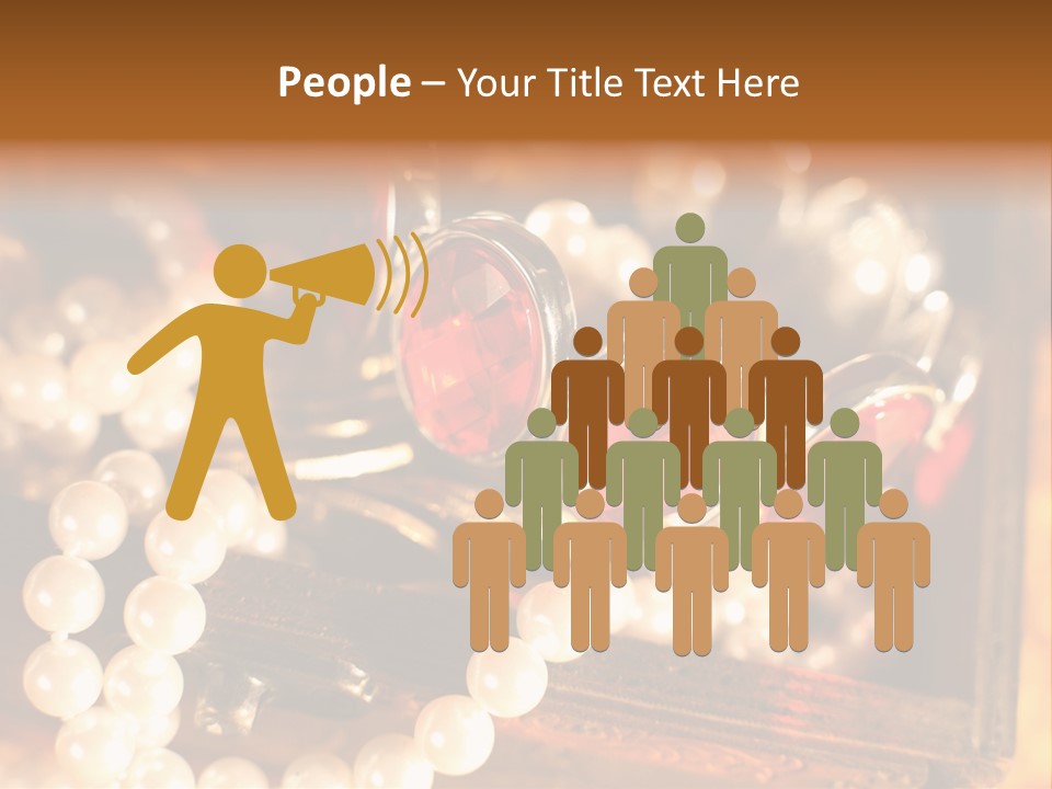 Metal Gold Carved PowerPoint Template