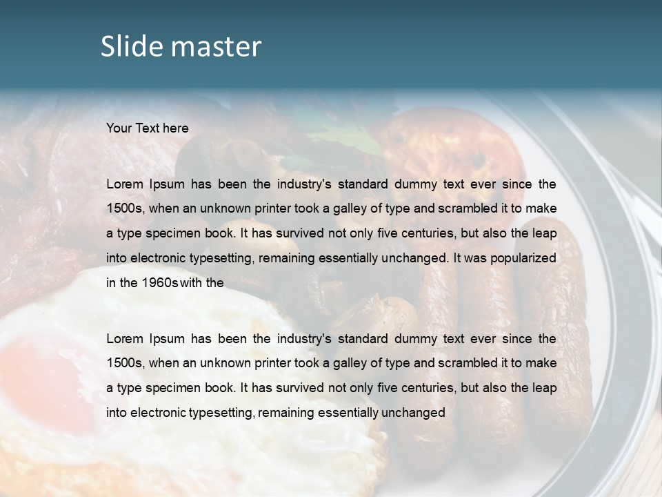 Vegetable Restaurant Serving PowerPoint Template