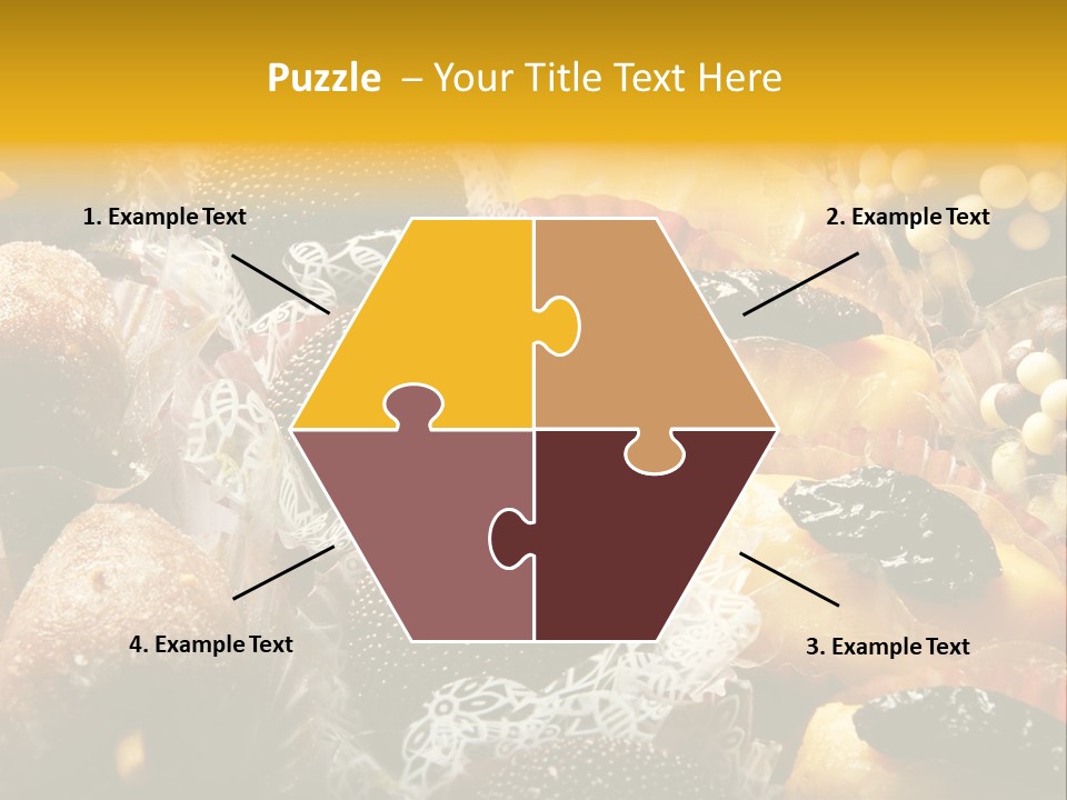 A Table Topped With Lots Of Different Types Of Pastries PowerPoint Template