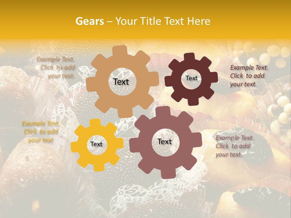 A Table Topped With Lots Of Different Types Of Pastries PowerPoint Template