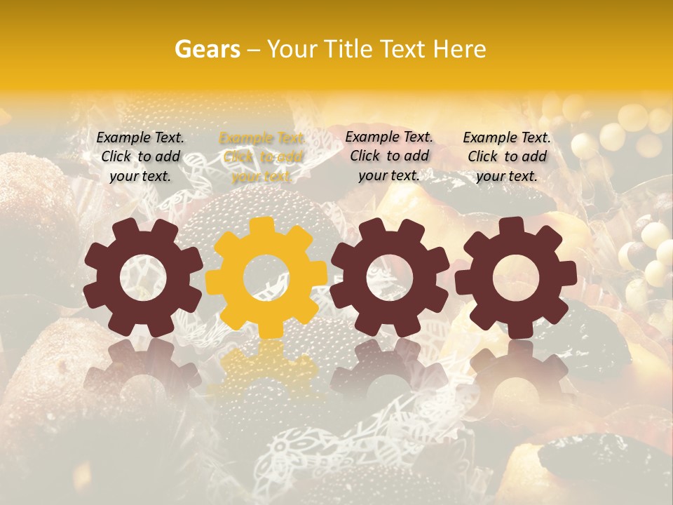 A Table Topped With Lots Of Different Types Of Pastries PowerPoint Template