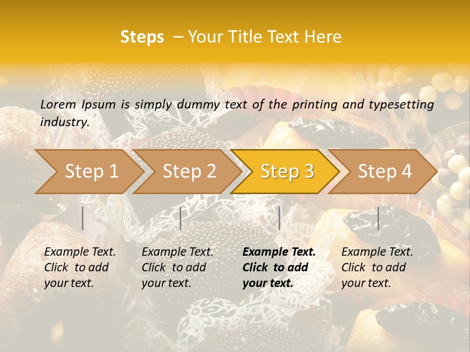 A Table Topped With Lots Of Different Types Of Pastries PowerPoint Template