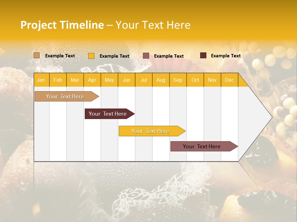 A Table Topped With Lots Of Different Types Of Pastries PowerPoint Template