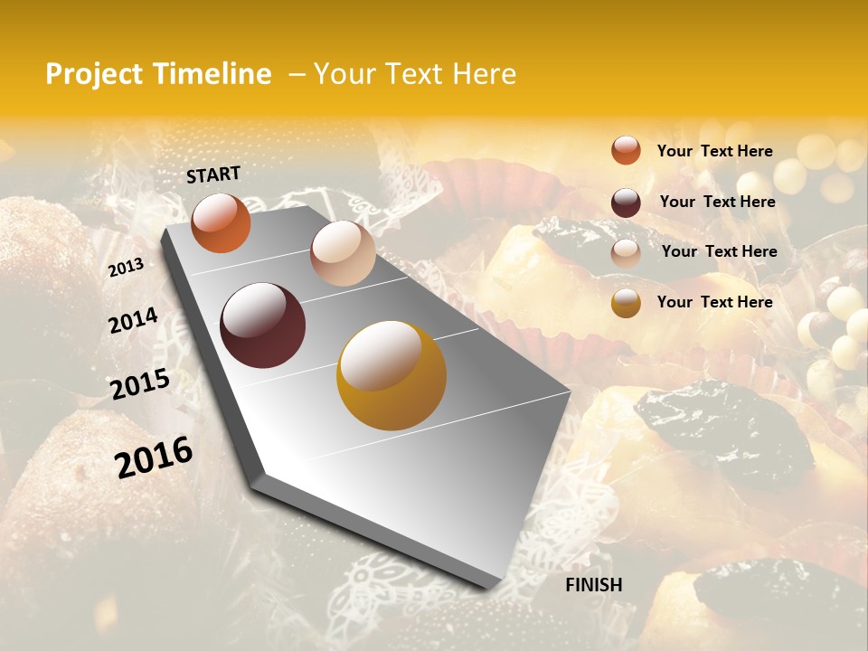 A Table Topped With Lots Of Different Types Of Pastries PowerPoint Template