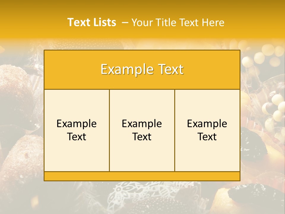 A Table Topped With Lots Of Different Types Of Pastries PowerPoint Template