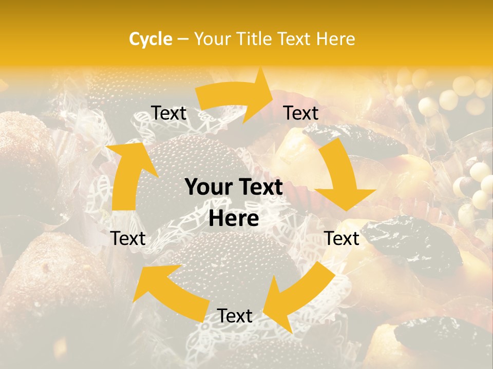 A Table Topped With Lots Of Different Types Of Pastries PowerPoint Template