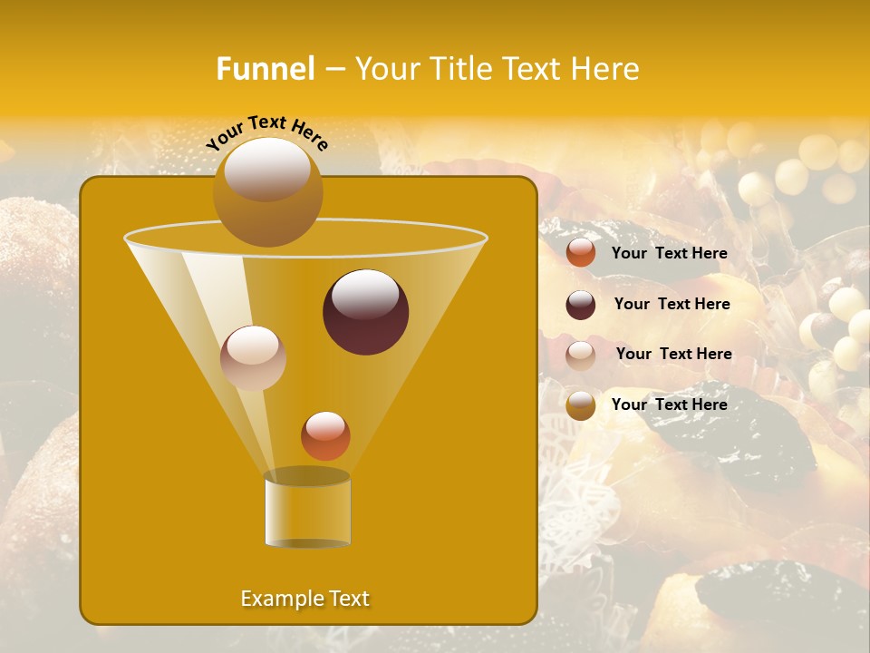 A Table Topped With Lots Of Different Types Of Pastries PowerPoint Template