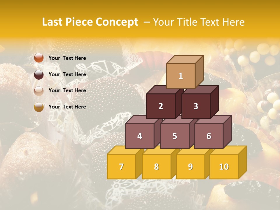A Table Topped With Lots Of Different Types Of Pastries PowerPoint Template