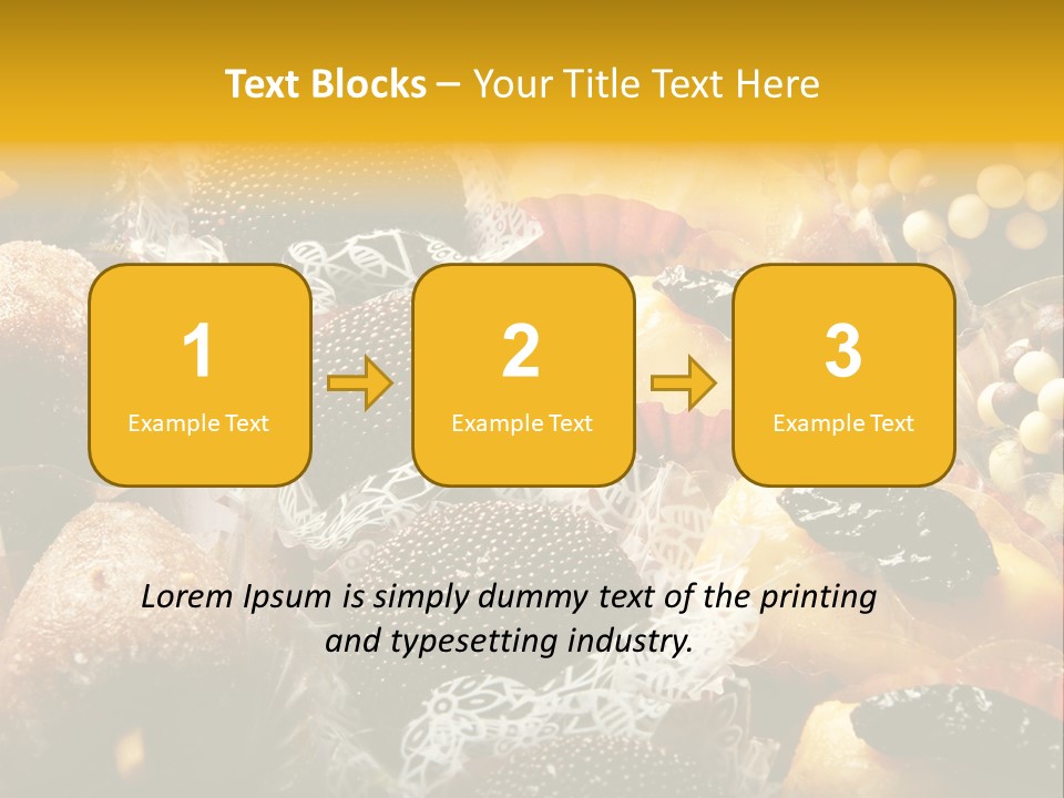 A Table Topped With Lots Of Different Types Of Pastries PowerPoint Template