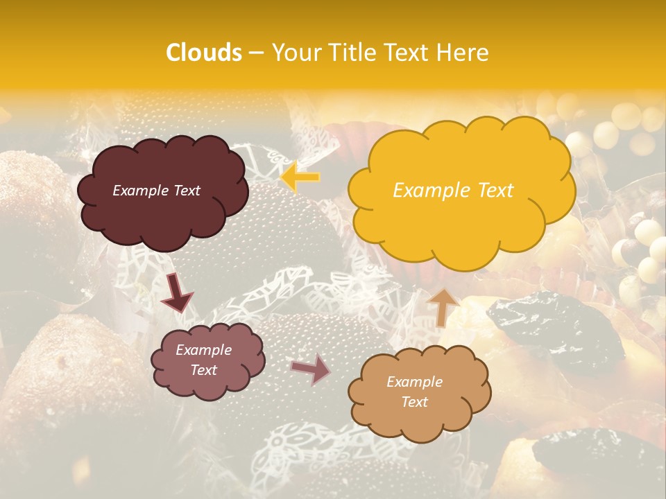 A Table Topped With Lots Of Different Types Of Pastries PowerPoint Template