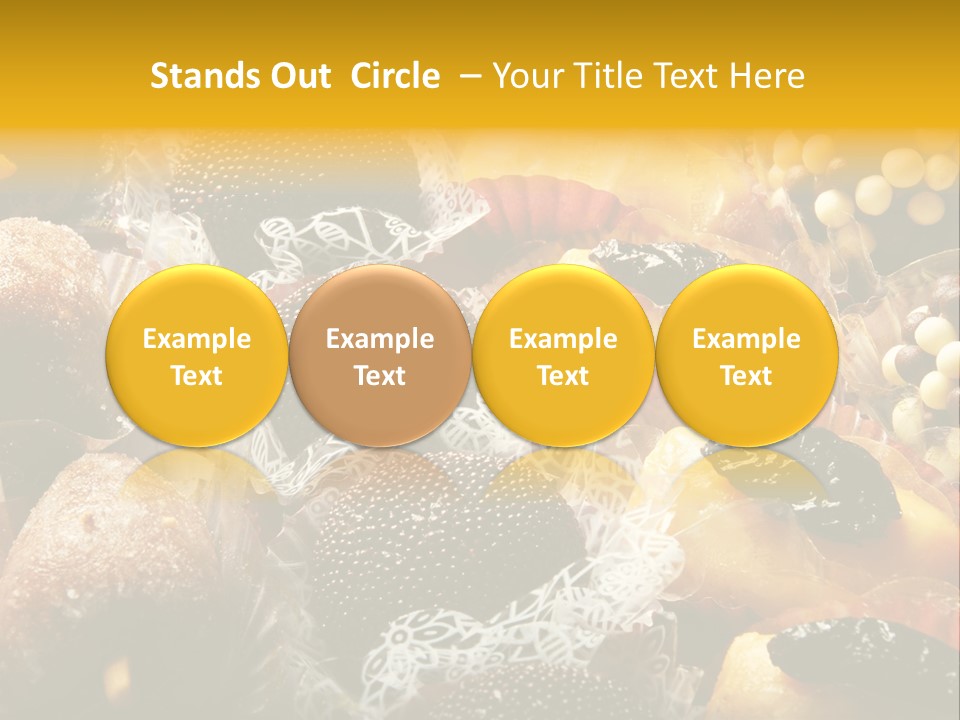 A Table Topped With Lots Of Different Types Of Pastries PowerPoint Template