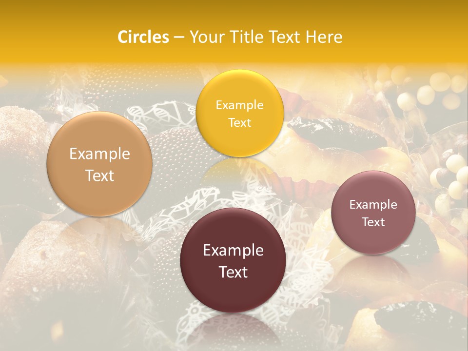 A Table Topped With Lots Of Different Types Of Pastries PowerPoint Template