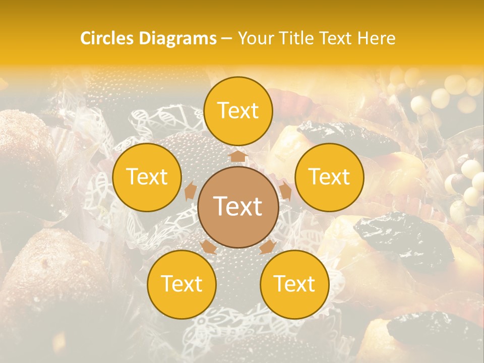A Table Topped With Lots Of Different Types Of Pastries PowerPoint Template