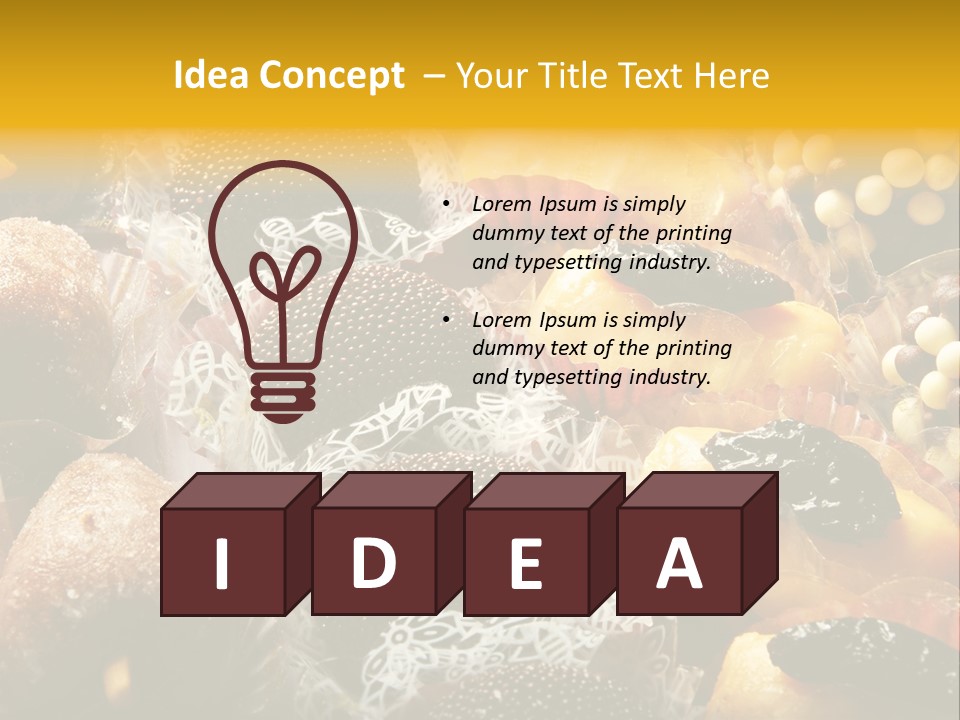 A Table Topped With Lots Of Different Types Of Pastries PowerPoint Template