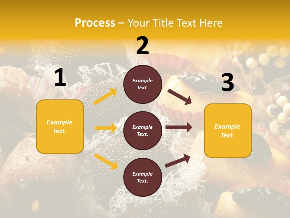 A Table Topped With Lots Of Different Types Of Pastries PowerPoint Template