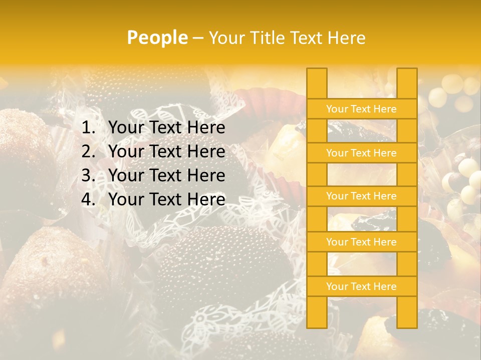 A Table Topped With Lots Of Different Types Of Pastries PowerPoint Template