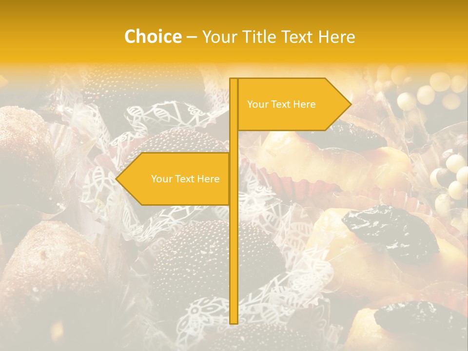 A Table Topped With Lots Of Different Types Of Pastries PowerPoint Template