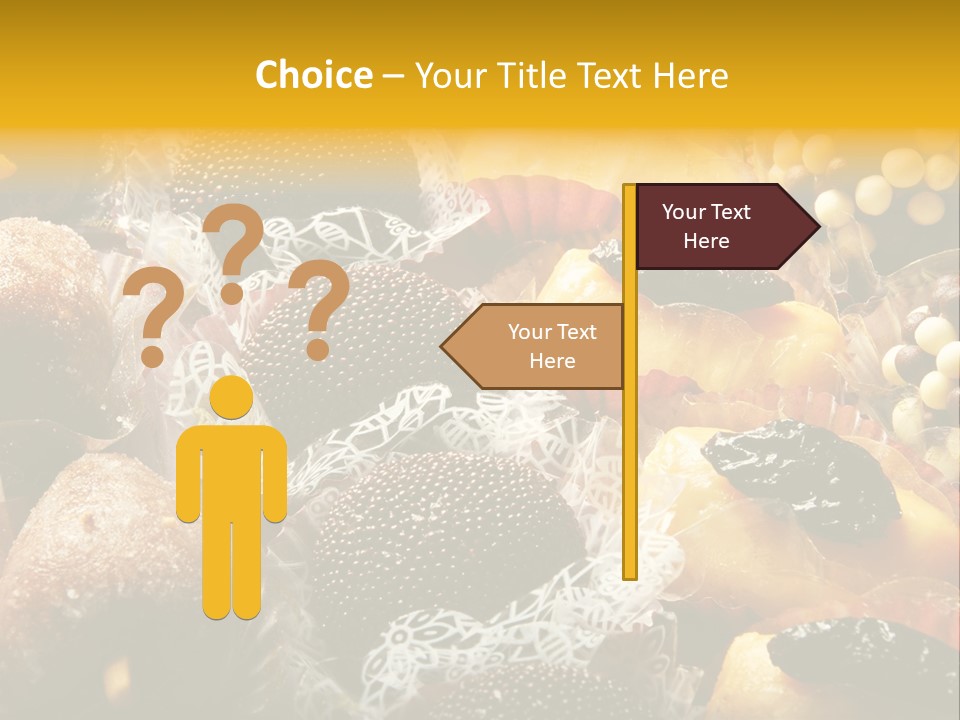 A Table Topped With Lots Of Different Types Of Pastries PowerPoint Template