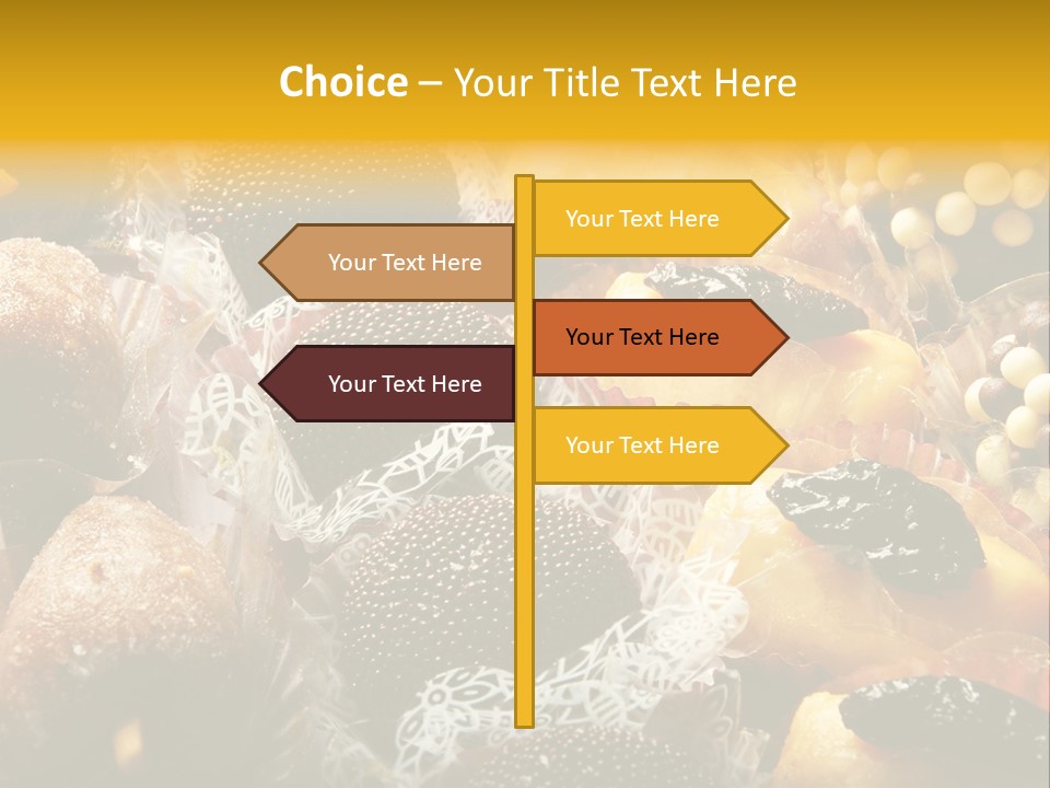 A Table Topped With Lots Of Different Types Of Pastries PowerPoint Template