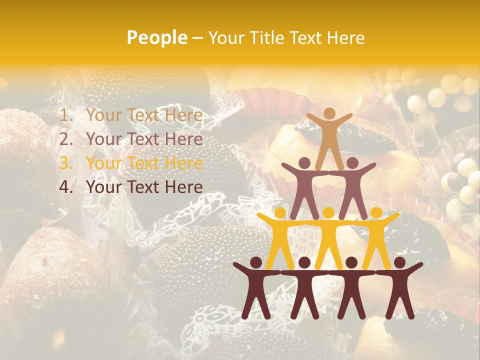 A Table Topped With Lots Of Different Types Of Pastries PowerPoint Template