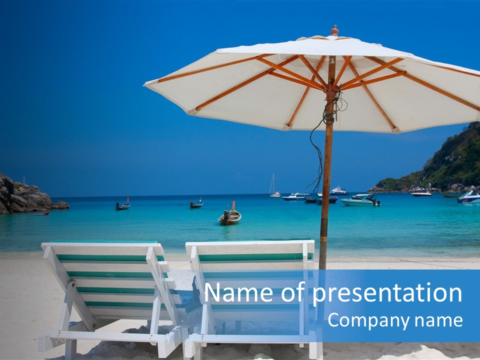 Exotic Recreation Paradise PowerPoint Template