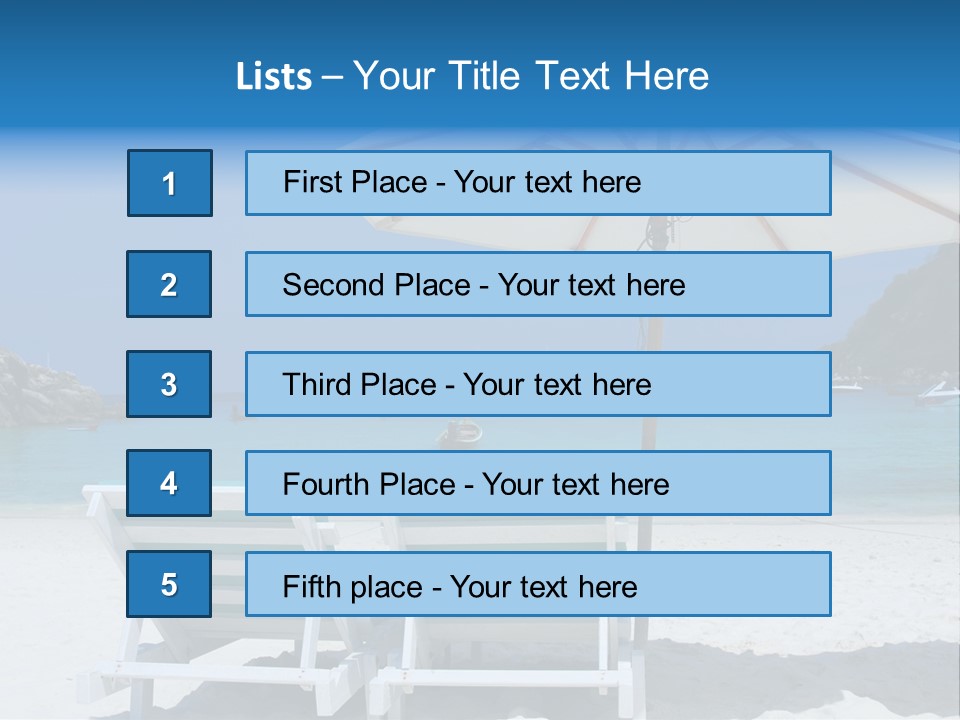 Exotic Recreation Paradise PowerPoint Template